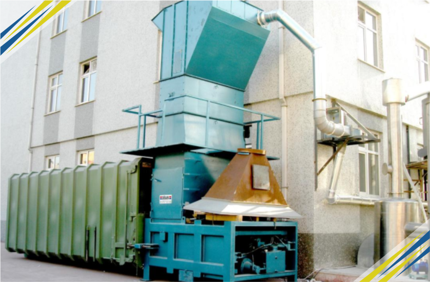 PRESSE À CONTENEURS - COMPACTEUR STATIQUE - Machines de recyclage Muqeen
